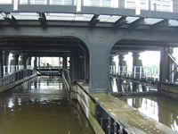 Arkaroo entering the Anderton Lift